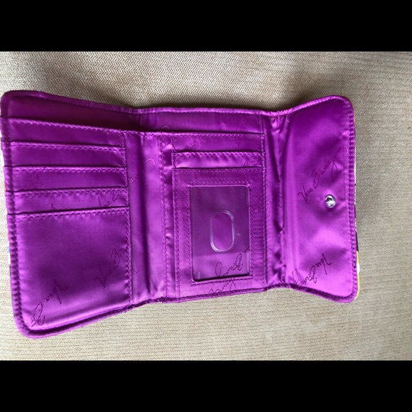 SOLD!!!! Vera Bradley Plum Crazy Purple Wallet - Picture 2 of 3